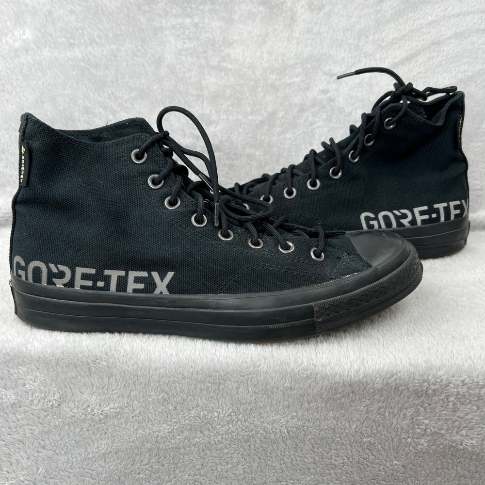 Converse Gore-Tex Chuck Taylor Sneakers Size 10 Black Mens Waterproof High Top